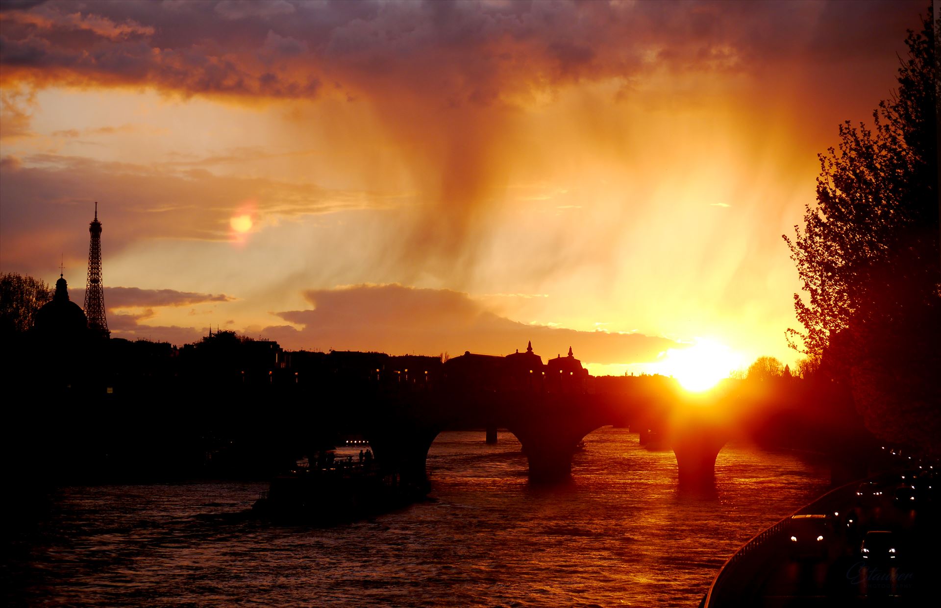 Paris Sunset - Paris Sunset by CLStauber Photography